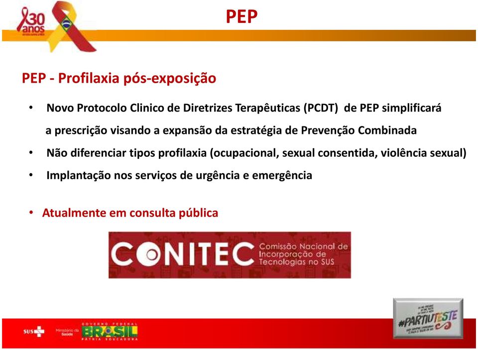 Combinada Não diferenciar tipos profilaxia (ocupacional, sexual consentida, violência