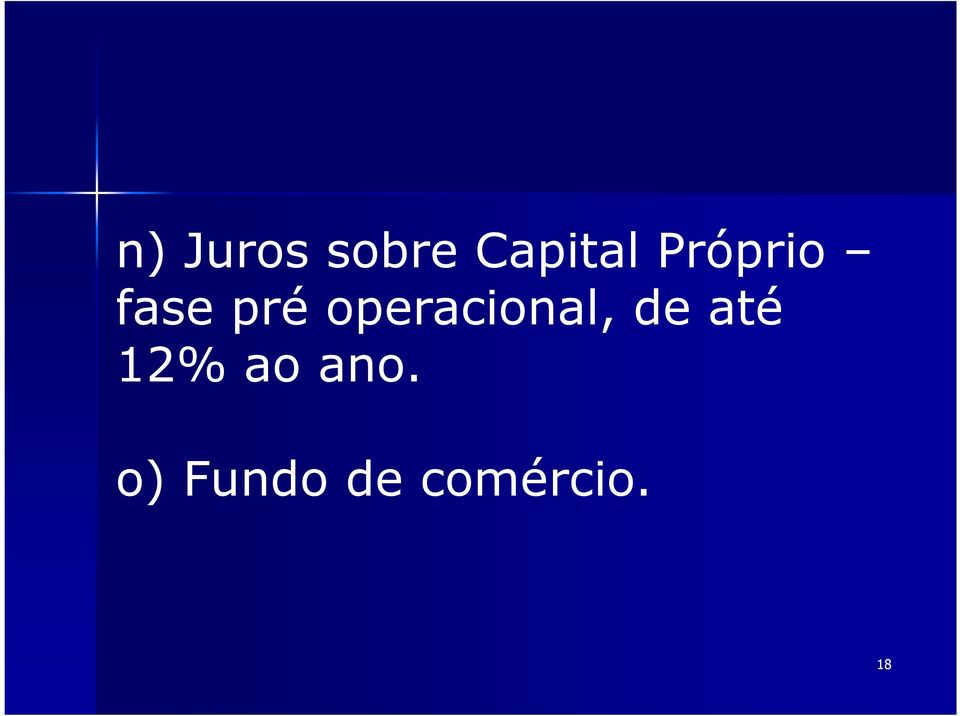 operacional, de até 12%