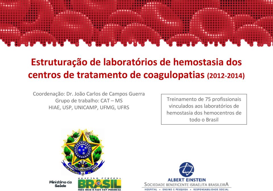 João Carlos de Campos Guerra Grupo de trabalho: CAT MS HIAE, USP, UNICAMP,