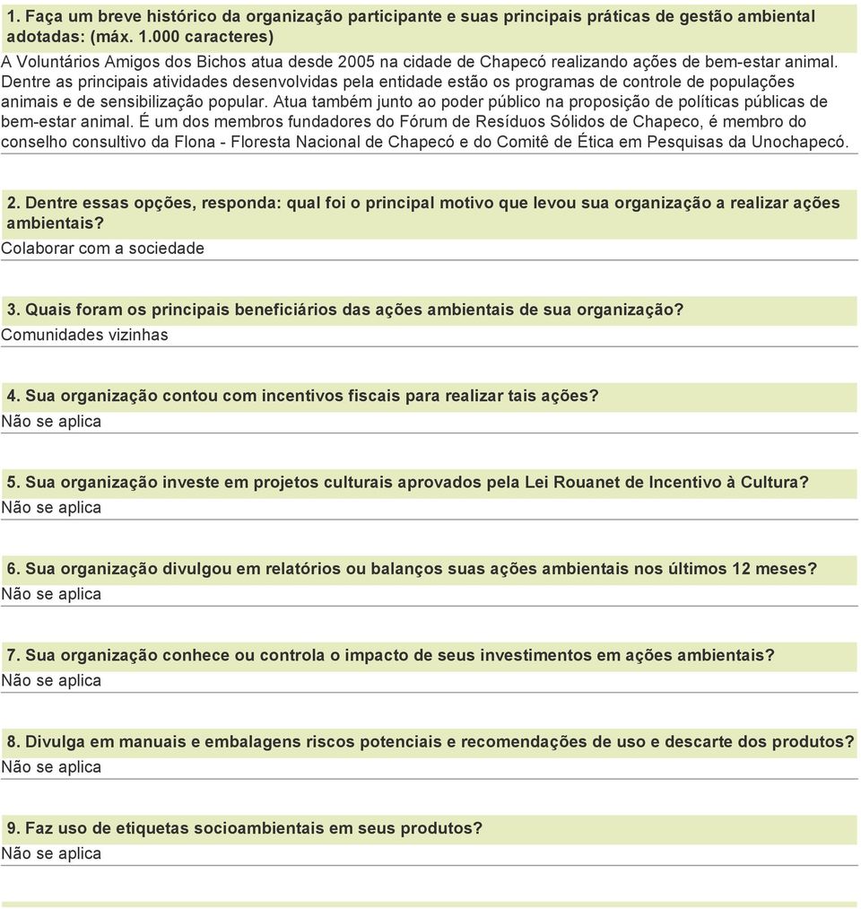 Dentre as principais atividades desenvolvidas pela entidade estão os programas de controle de populações animais e de sensibilização popular.