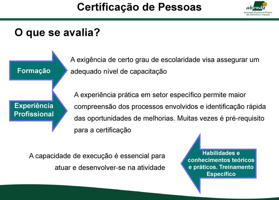 experiência prática em setor específico permite maior compreensão dos processos envolvidos e identificação rápida das