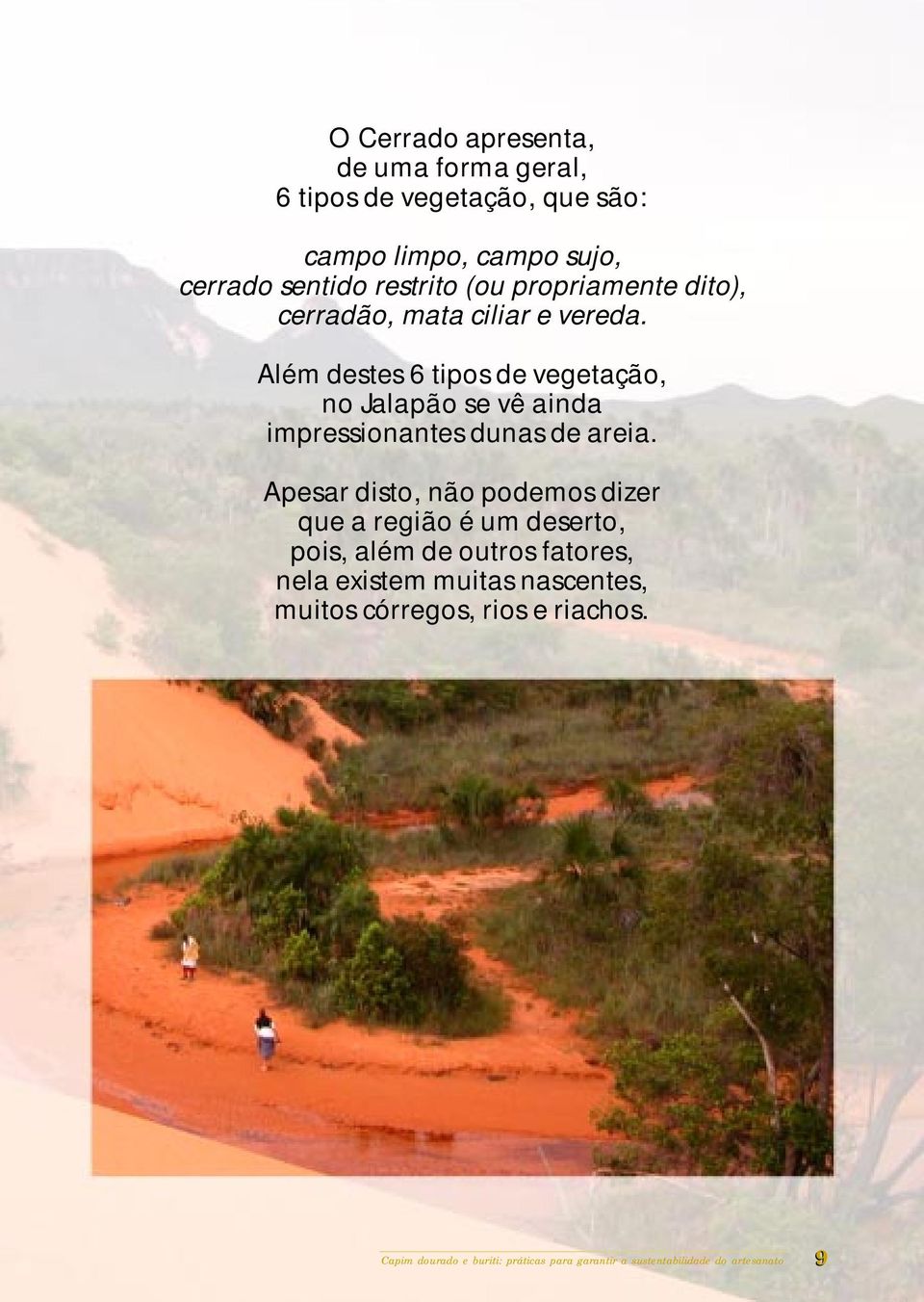 Apesar disto, não podemos dizer que a região é um deserto, pois, além de outros fatores, nela existem muitas nascentes, muitos córregos, rios e