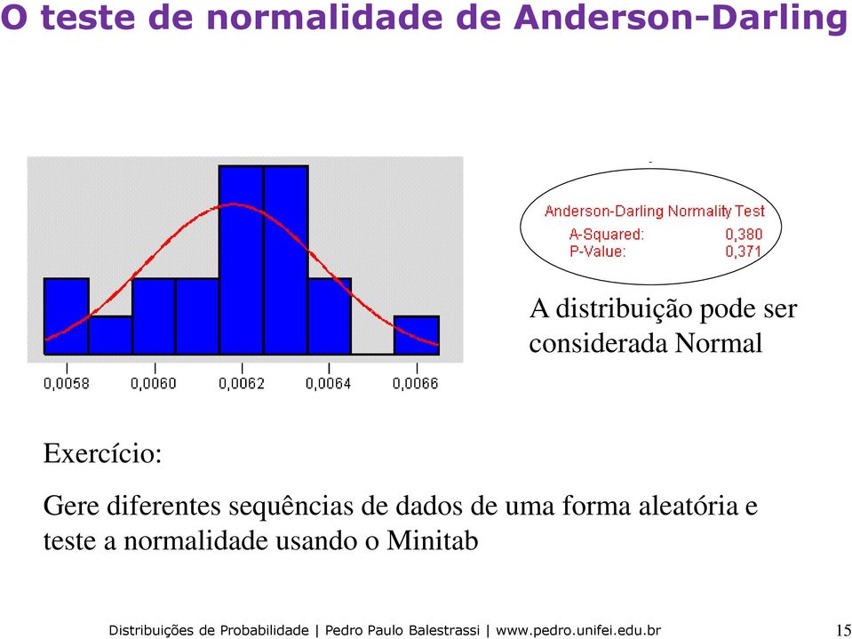 Exercício: Gere diferentes sequências de dados de