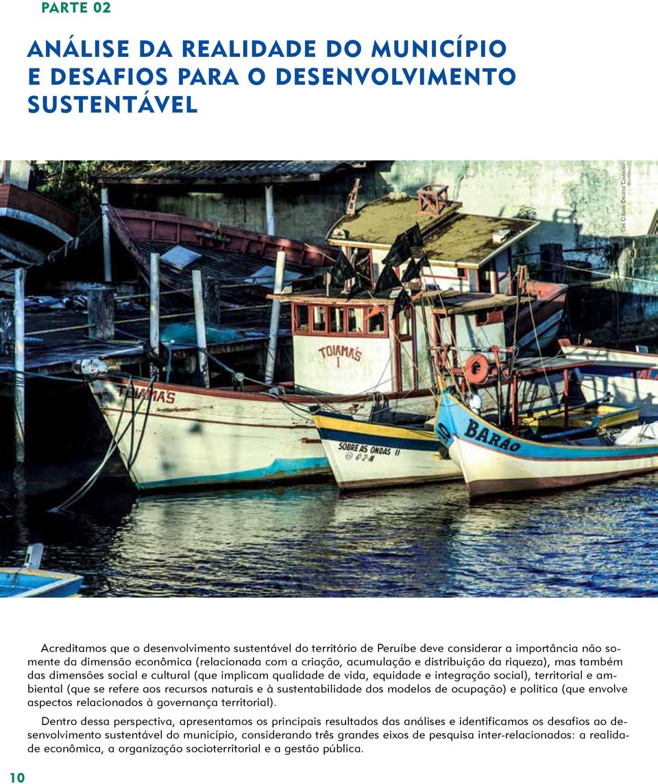 vida, equidade e integração social), territorial e ambiental (que se refere aos recursos naturais e à sustentabilidade dos modelos de ocupação) e política (que envolve aspectos relacionados à