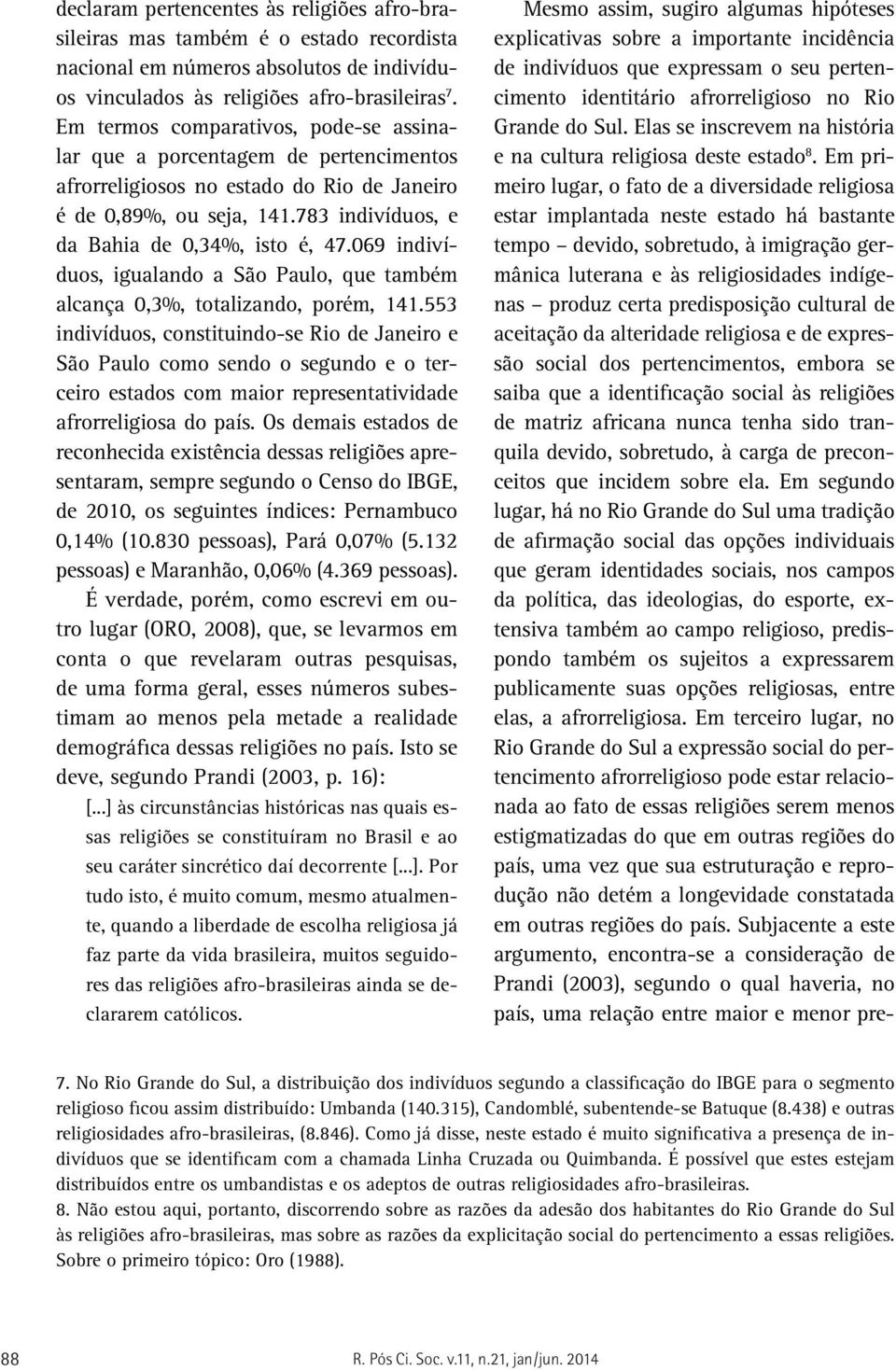 069 indivíduos, igualando a São Paulo, que também alcança 0,3%, totalizando, porém, 141.