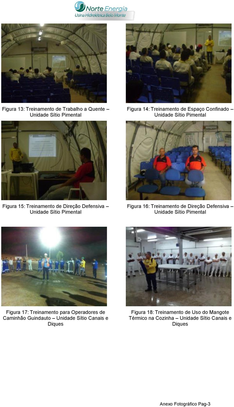Defensiva Unidade Sítio Pimental Figura 17: Treinamento para Operadores de Caminhão Guindauto Unidade Sítio Canais e