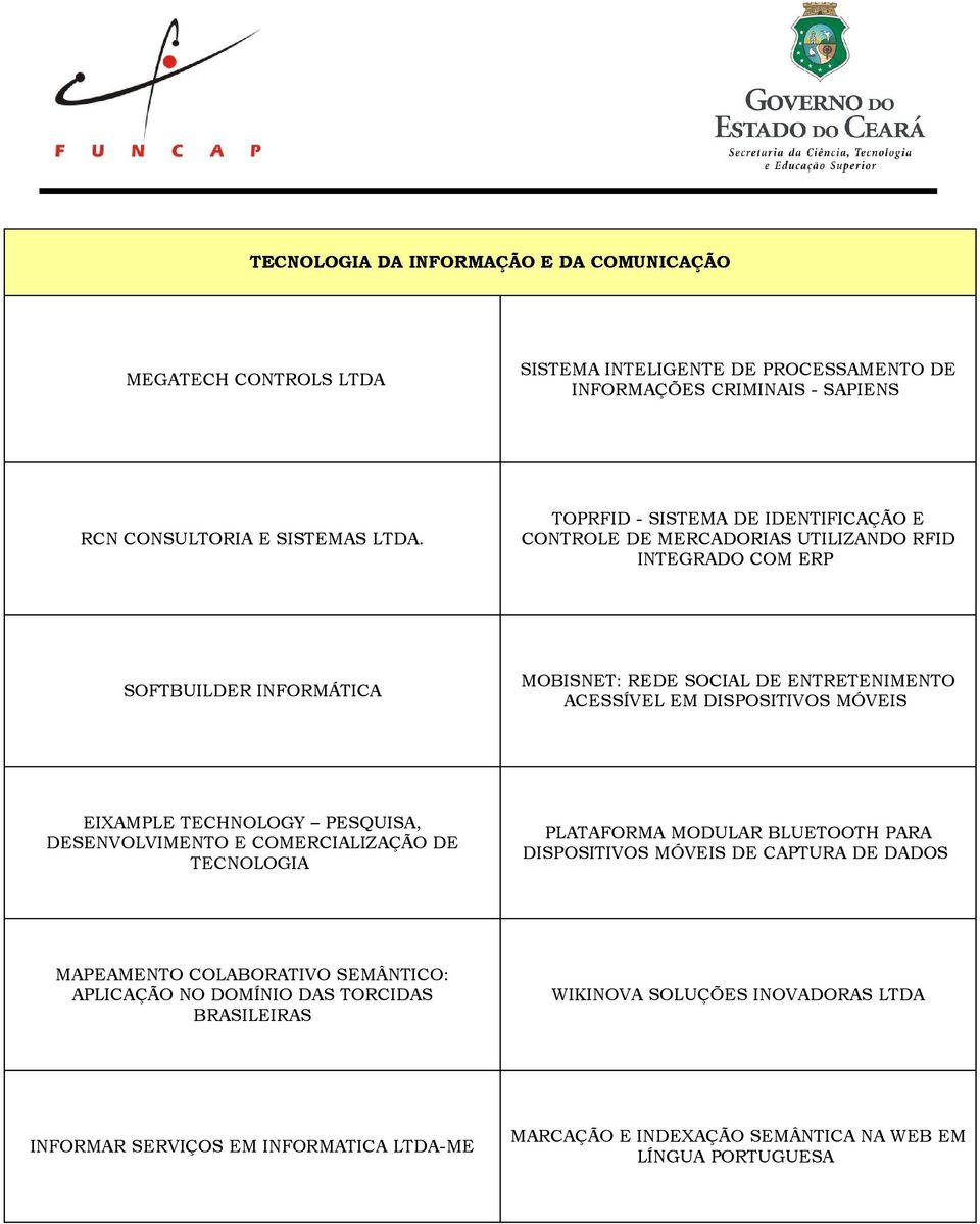 DISPOSITIVOS MÓVEIS EIXAMPLE TECHNOLOGY PESQUISA, DESENVOLVIMENTO E COMERCIALIZAÇÃO DE TECNOLOGIA PLATAFORMA MODULAR BLUETOOTH PARA DISPOSITIVOS MÓVEIS DE CAPTURA DE DADOS