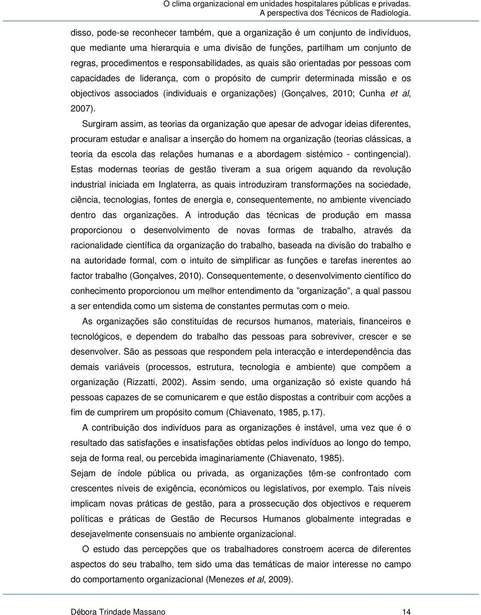 2010; Cunha et al, 2007).