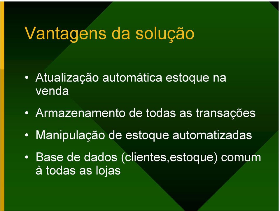 transações Manipulação de estoque automatizadas