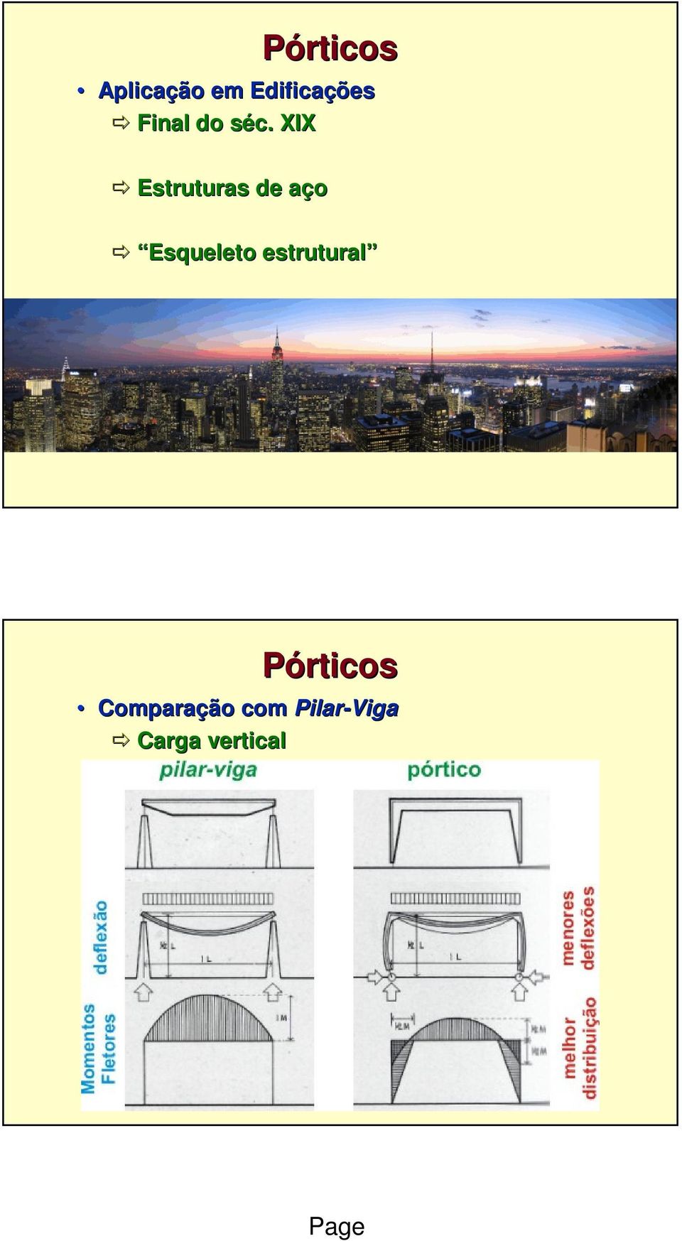 s XIX Estruturas de açoa