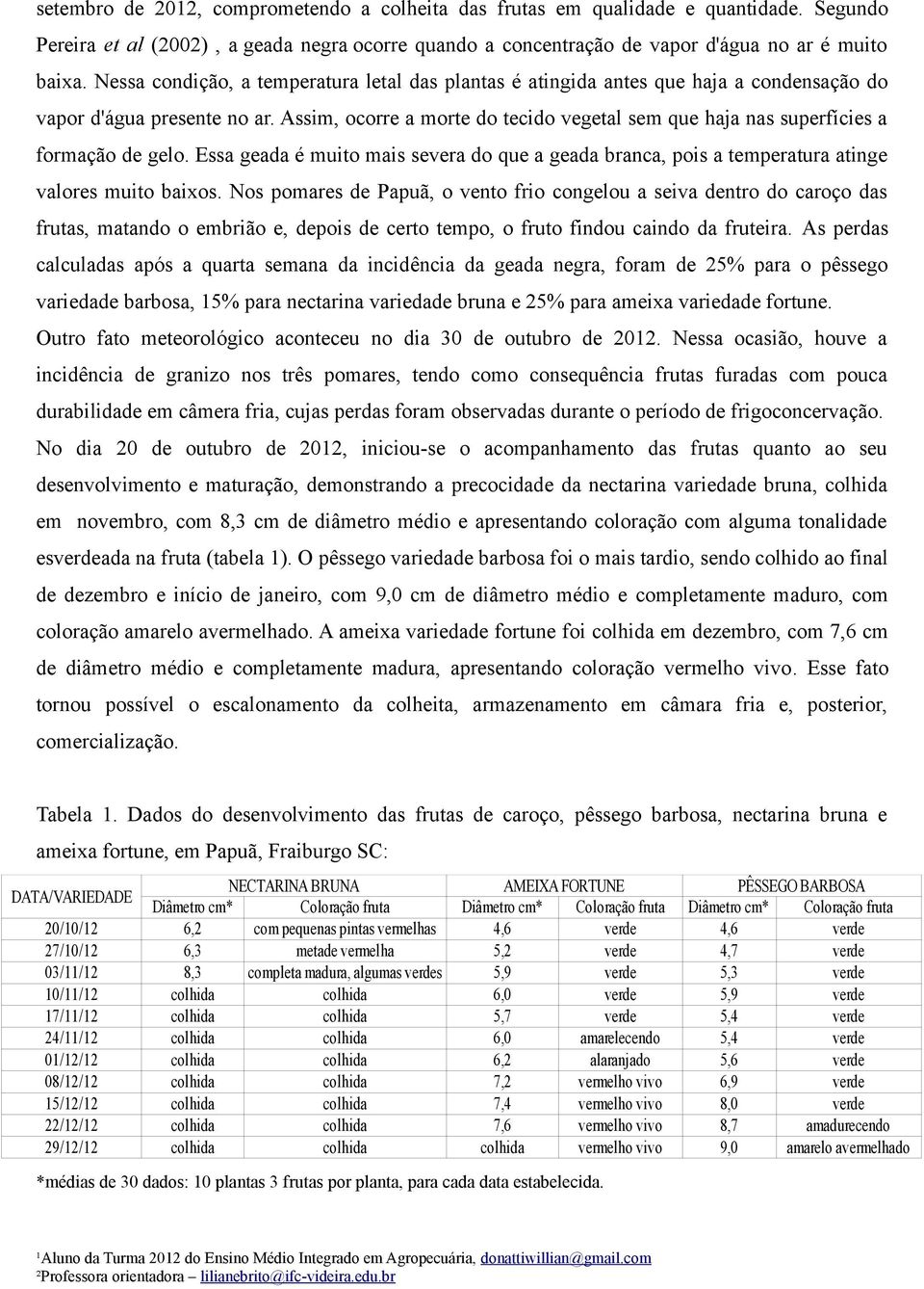 Assim, ocorre a morte do tecido vegetal sem que haja nas superfícies a formação de gelo. Essa geada é muito mais severa do que a geada branca, pois a temperatura atinge valores muito baixos.