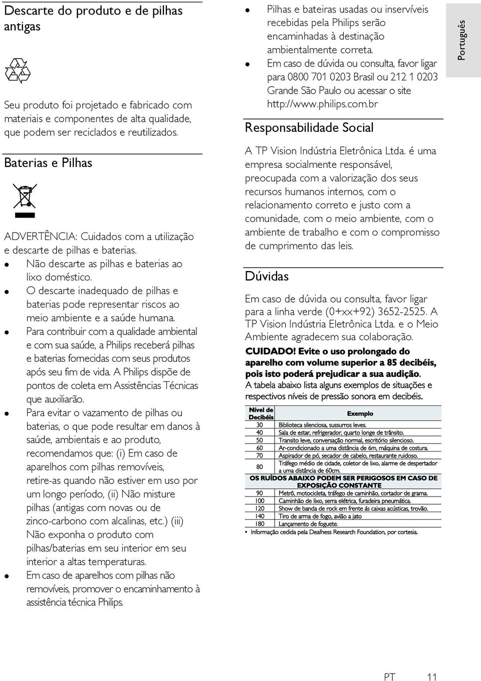 O descarte inadequado de pilhas e baterias pode representar riscos ao meio ambiente e a saúde humana.