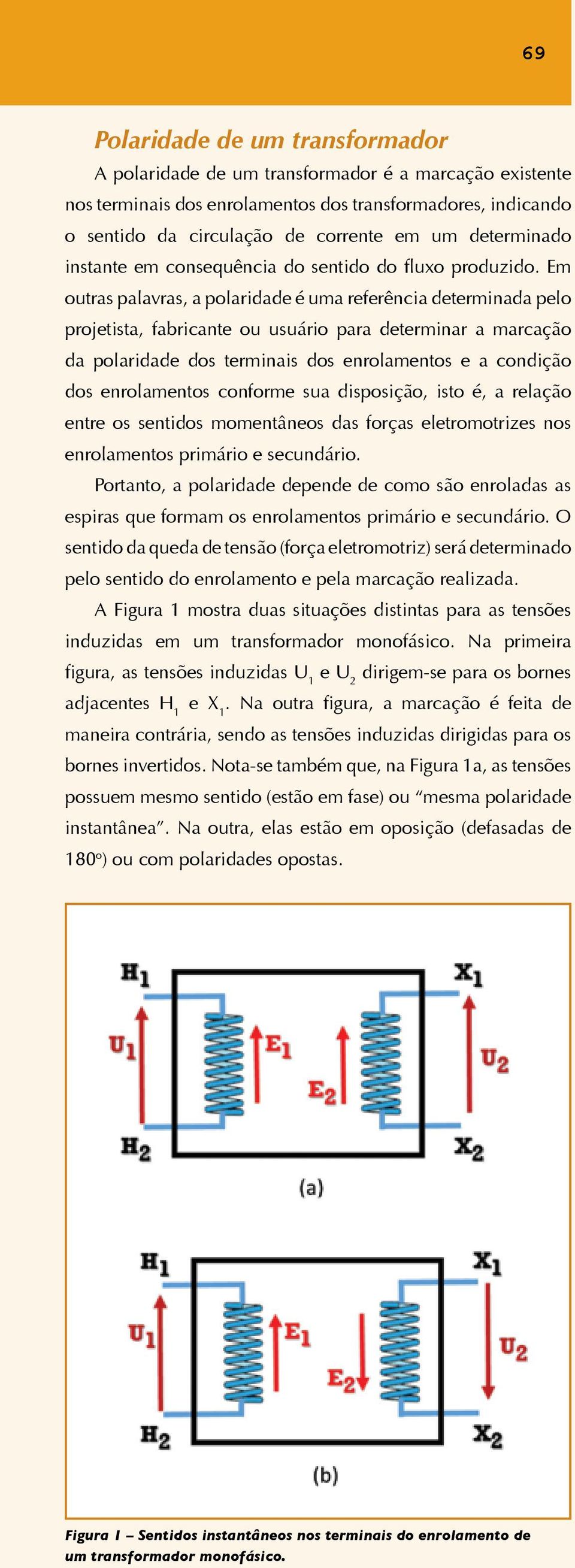 Em outras palavras, a polaridade é uma referência determinada pelo projetista, fabricante ou usuário para determinar a marcação da polaridade dos terminais dos enrolamentos e a condição dos