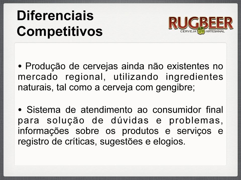 Sistema de atendimento ao consumidor final para solução de dúvidas e problemas,