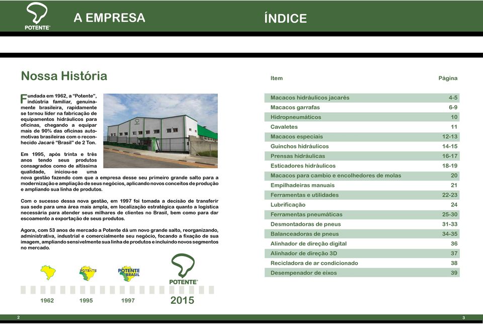 Em 1995, após trinta e três anos tendo seus produtos consagrados como de altíssima qualidade, iniciou-se uma nova gestão fazendo com que a empresa desse seu primeiro grande salto para a modernização