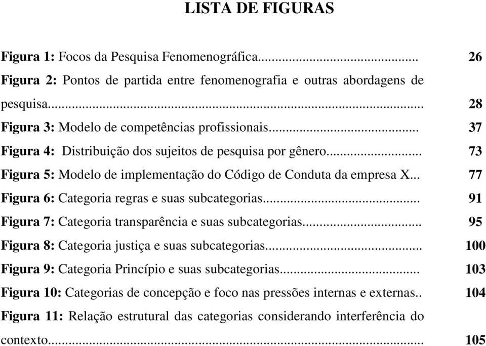 .. 73 Figura 5: Modelo de implementação do Código de Conduta da empresa X... 77 Figura 6: Categoria regras e suas subcategorias... 91 Figura 7: Categoria transparência e suas subcategorias.