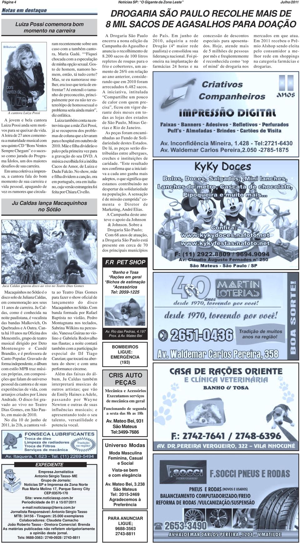 Em uma coletiva a imprensa, a cantora fala do bom momento de sua carreira e vida pessoal, apagando de vez os rumores que circularam recentemente sobre um caso com a também cantora, Maria Gadú.