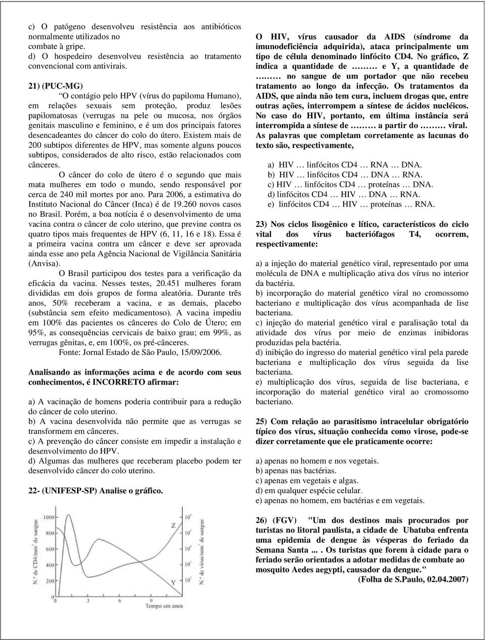 um dos principais fatores desencadeantes do câncer do colo do útero.