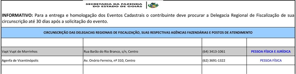 JURÍDICA Agenfa de Vicentinópolis Av.