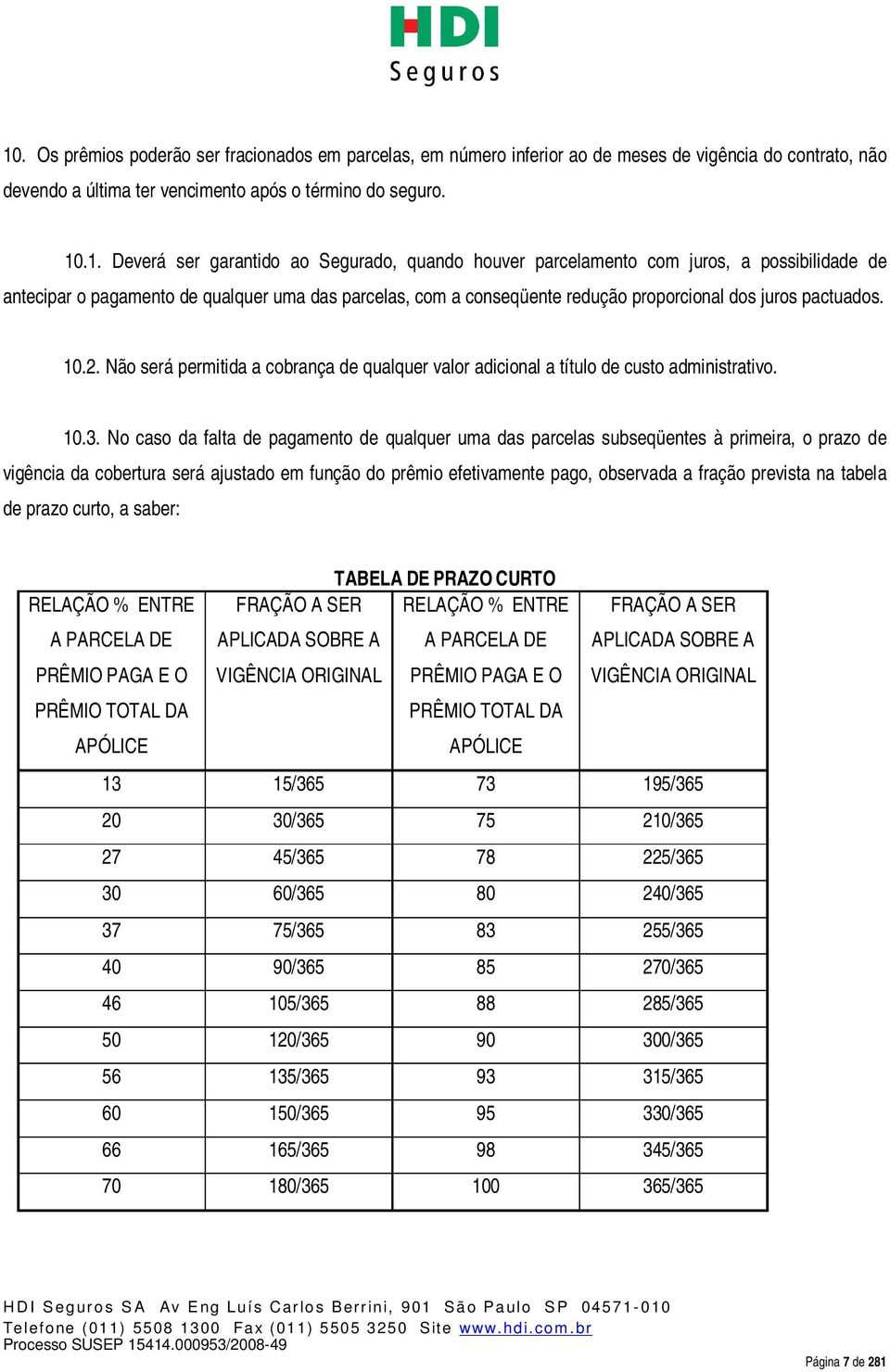 Não será permitida a cobrança de qualquer valor adicional a título de custo administrativo. 10.3.