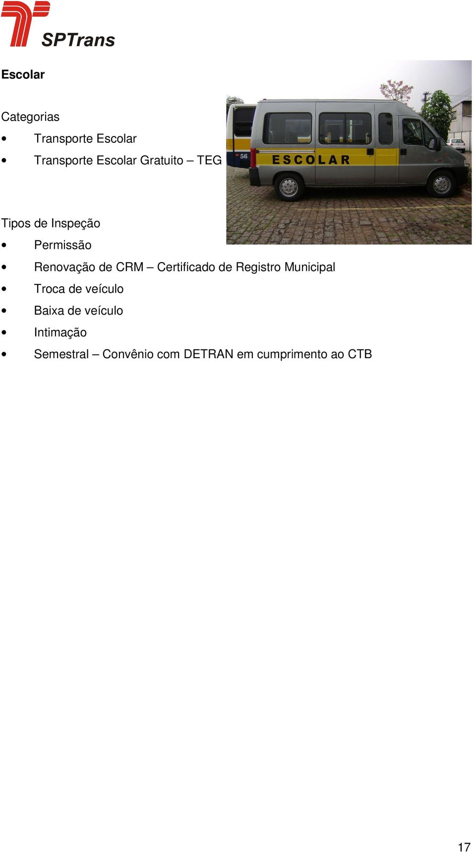 Certificado de Registro Municipal Troca de veículo Baixa de