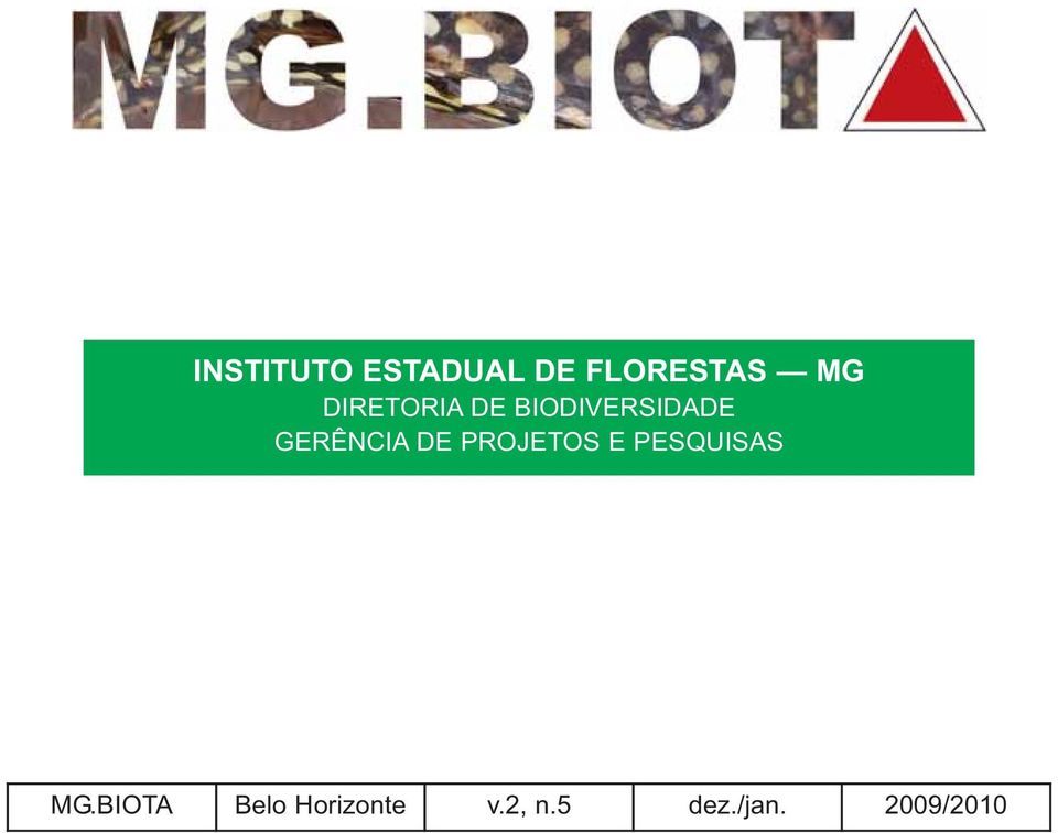 DE PROJETOS E PESQUISAS MG.