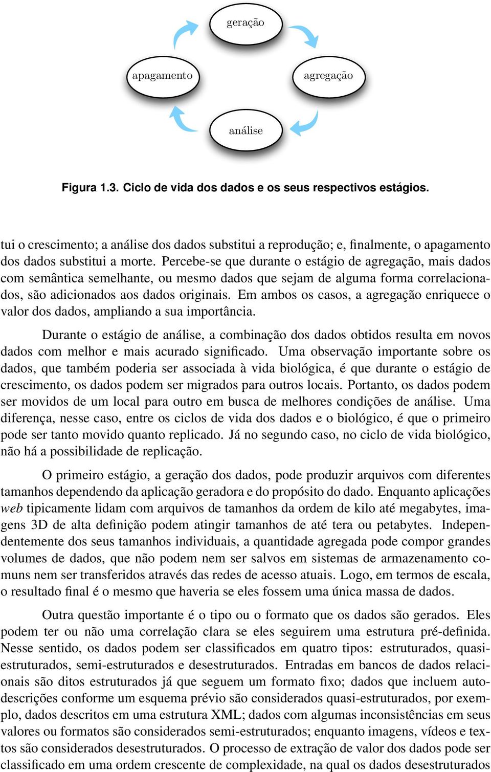 Percebe-se que durante o estágio de agregação, mais dados com semântica semelhante, ou mesmo dados que sejam de alguma forma correlacionados, são adicionados aos dados originais.