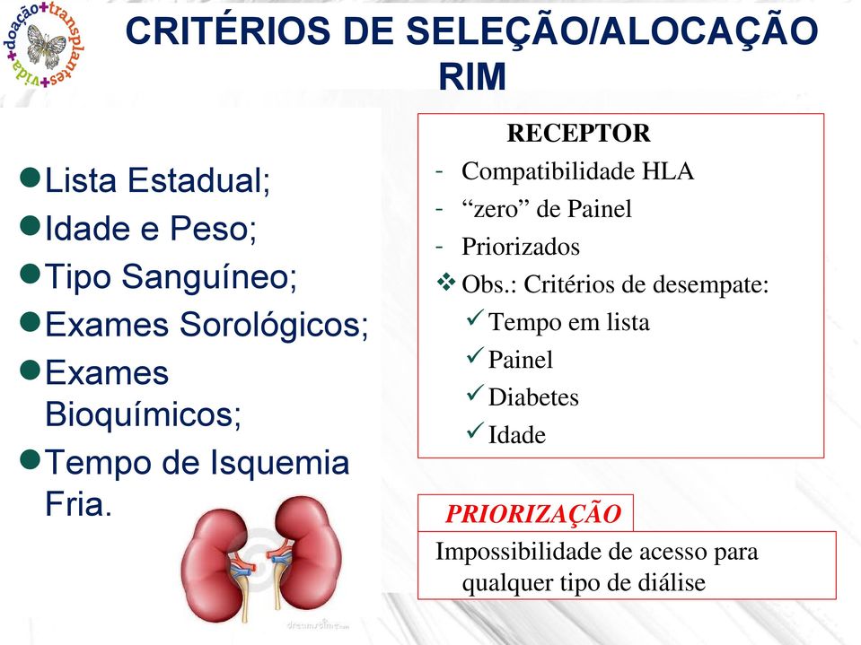 RECEPTOR - Compatibilidade HLA - zero de Painel - Priorizados Obs.