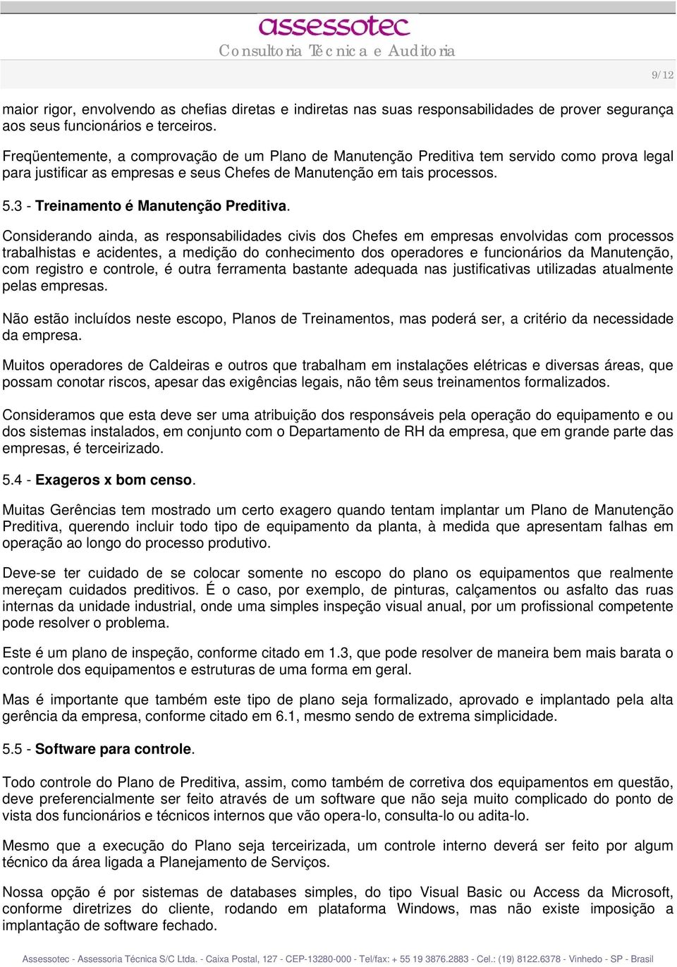 3 - Treinamento é Manutenção Preditiva.