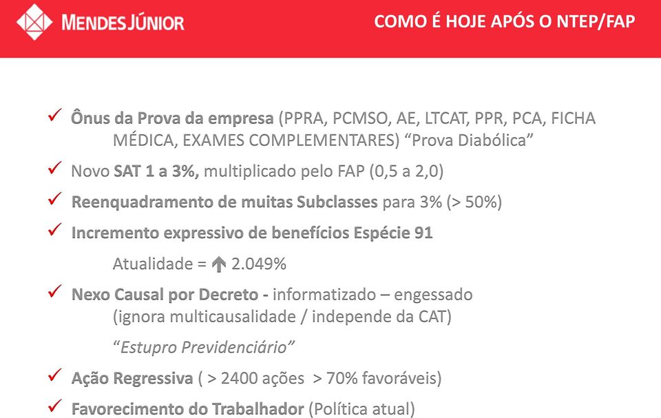 expressivo de benefícios Espécie 91 Atualidade = 2.