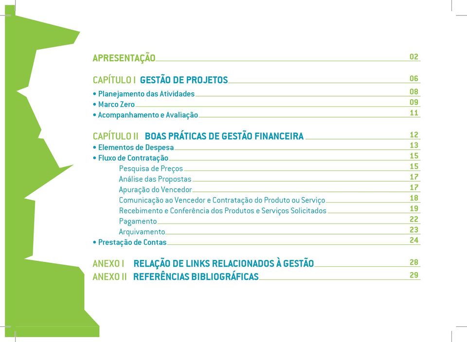 Vencedor e Contratação do Produto ou Serviço Recebimento e Conferência dos Produtos e Serviços Solicitados Pagamento Arquivamento Prestação