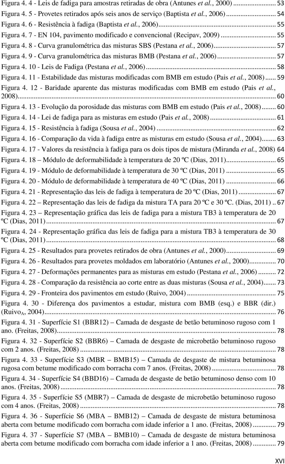 , 2006)... 57 Figura 4. 9 - Curva granulométrica das misturas BMB (Pestana et al., 2006)... 57 Figura 4. 10 - Leis de Fadiga (Pestana et al., 2006)... 58 Figura 4.