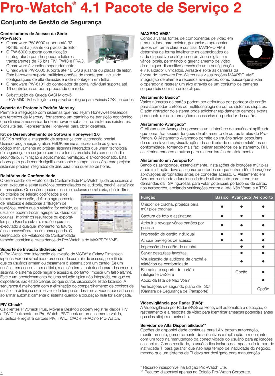 Este hardware suporta múltiplas opções de montagem, incluindo configurações de alta densidade e de montagem em telha.