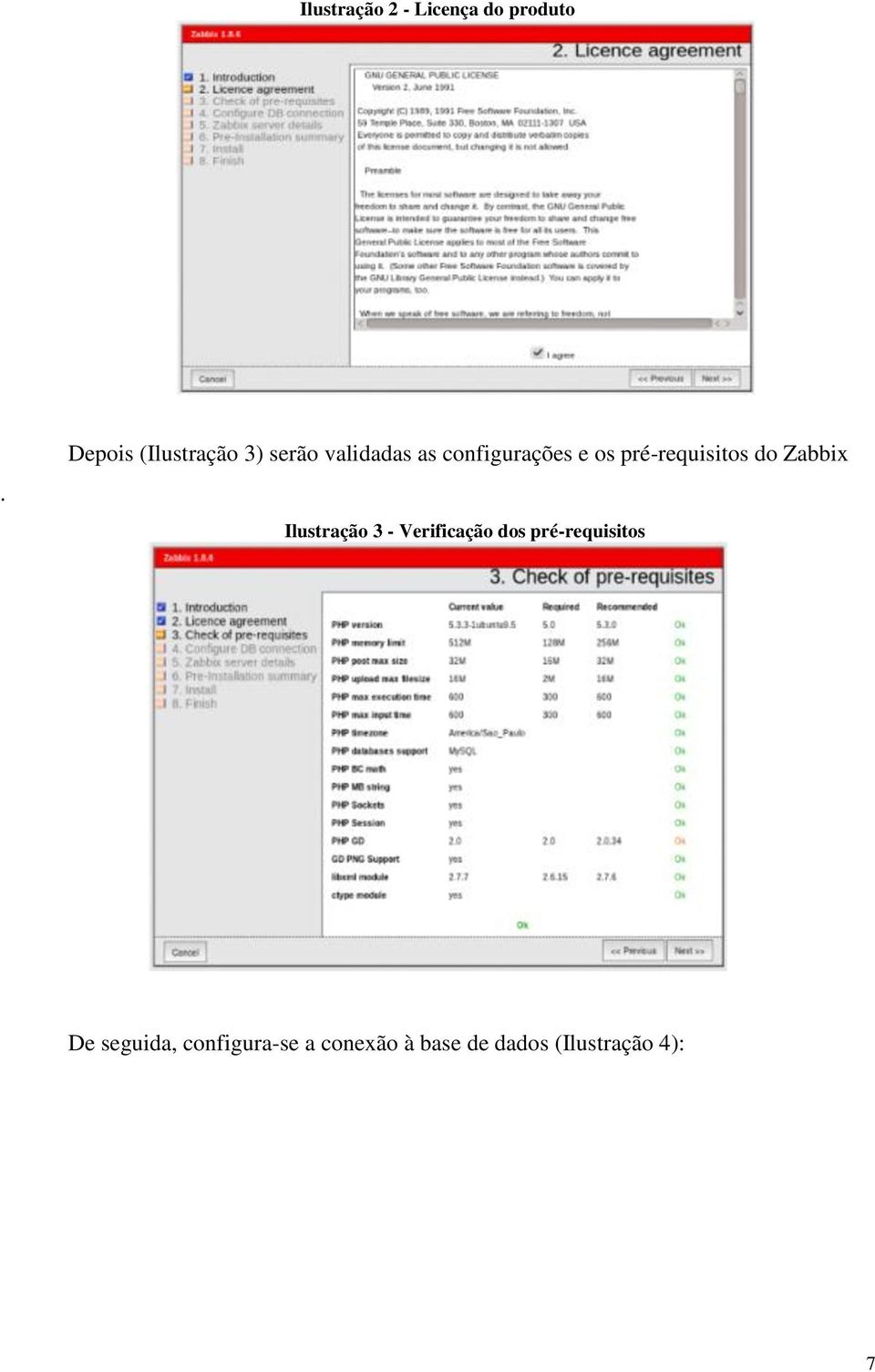 os pré-requisitos do Zabbix Ilustração 3 - Verificação dos