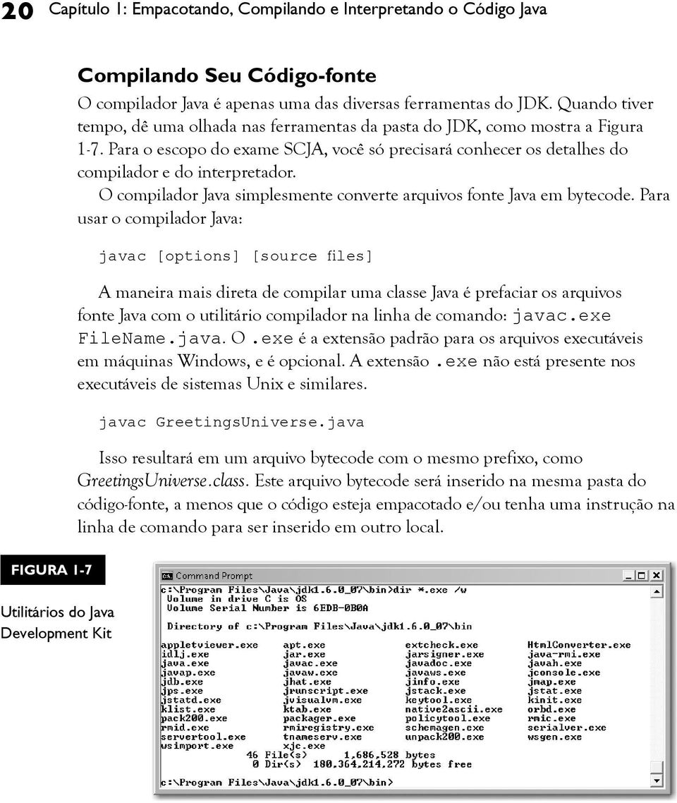 O compilador Java simplesmente converte arquivos fonte Java em bytecode.