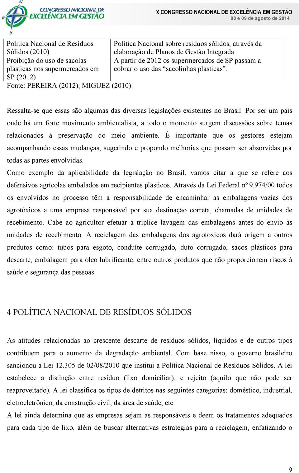 Ressalta-se que essas são algumas das diversas legislações existentes no Brasil.
