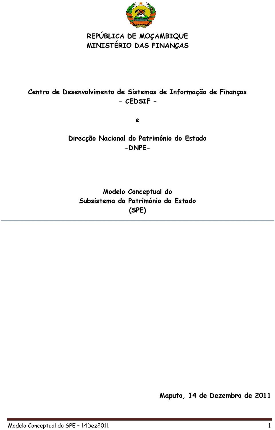 Património do Estado -DNPE- Modelo Conceptual do Subsistema do Património