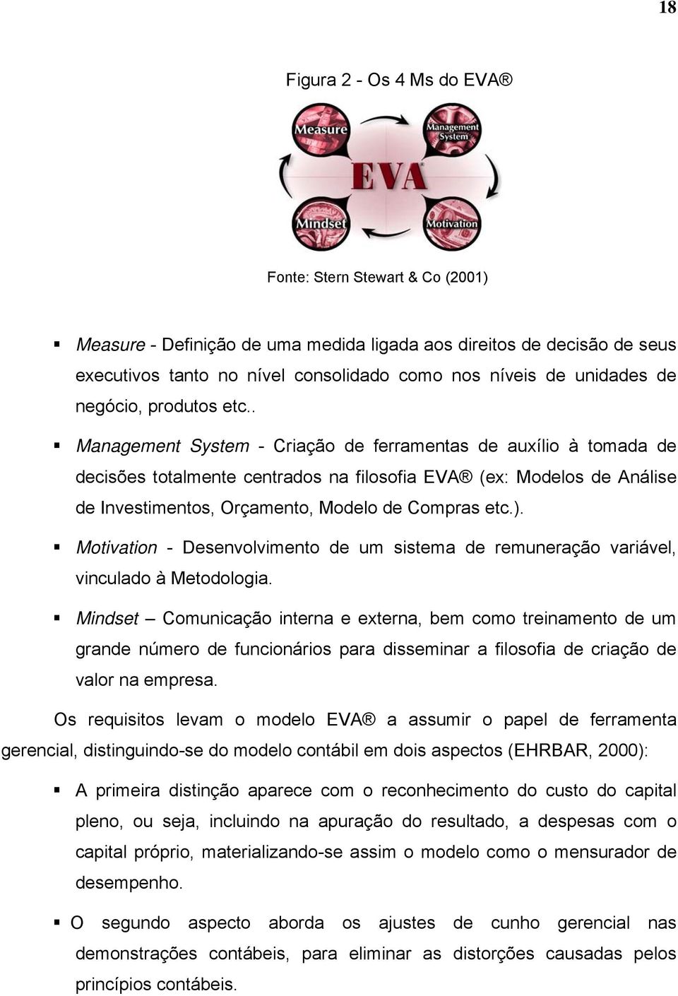 . Management System - Criação de ferramentas de auxílio à tomada de decisões totalmente centrados na filosofia EVA (ex: Modelos de Análise de Investimentos, Orçamento, Modelo de Compras etc.).