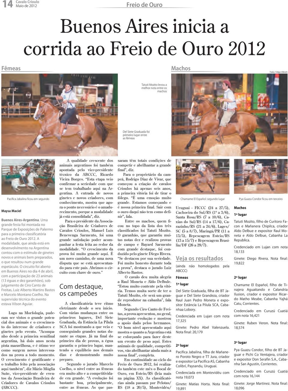 O crescimento é gratificante e o trabalho feito pela associação aqui também, diz Mário Móglia Suñe, vice-presidente de eventos da Associação Brasileira de Criadores de Cavalos Crioulos (ABCCC).