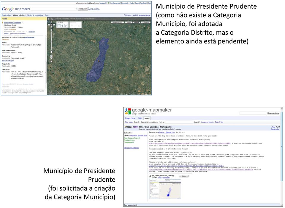 Prudente (como não existe a Categoria Município, foi