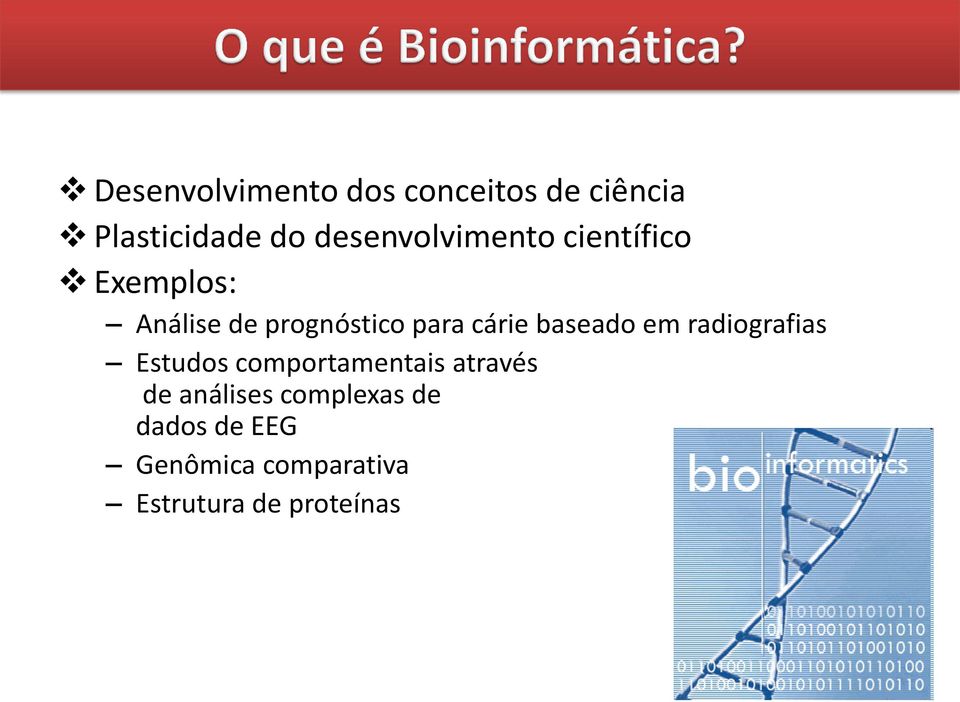 cárie baseado em radiografias Estudos comportamentais através de