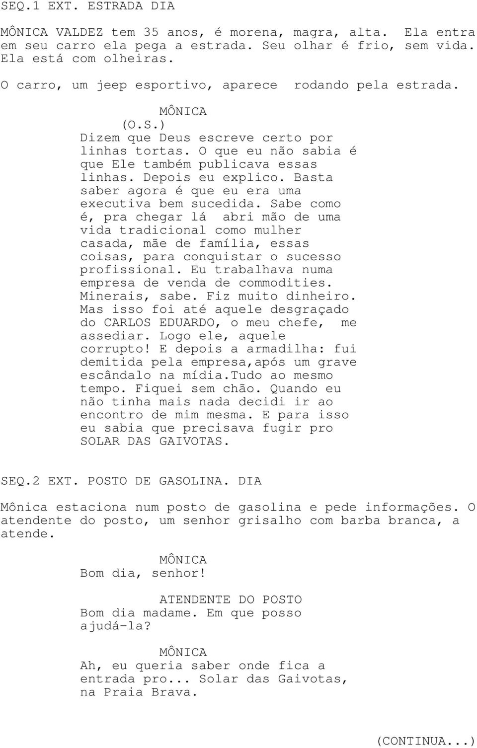 Basta saber agora é que eu era uma executiva bem sucedida.