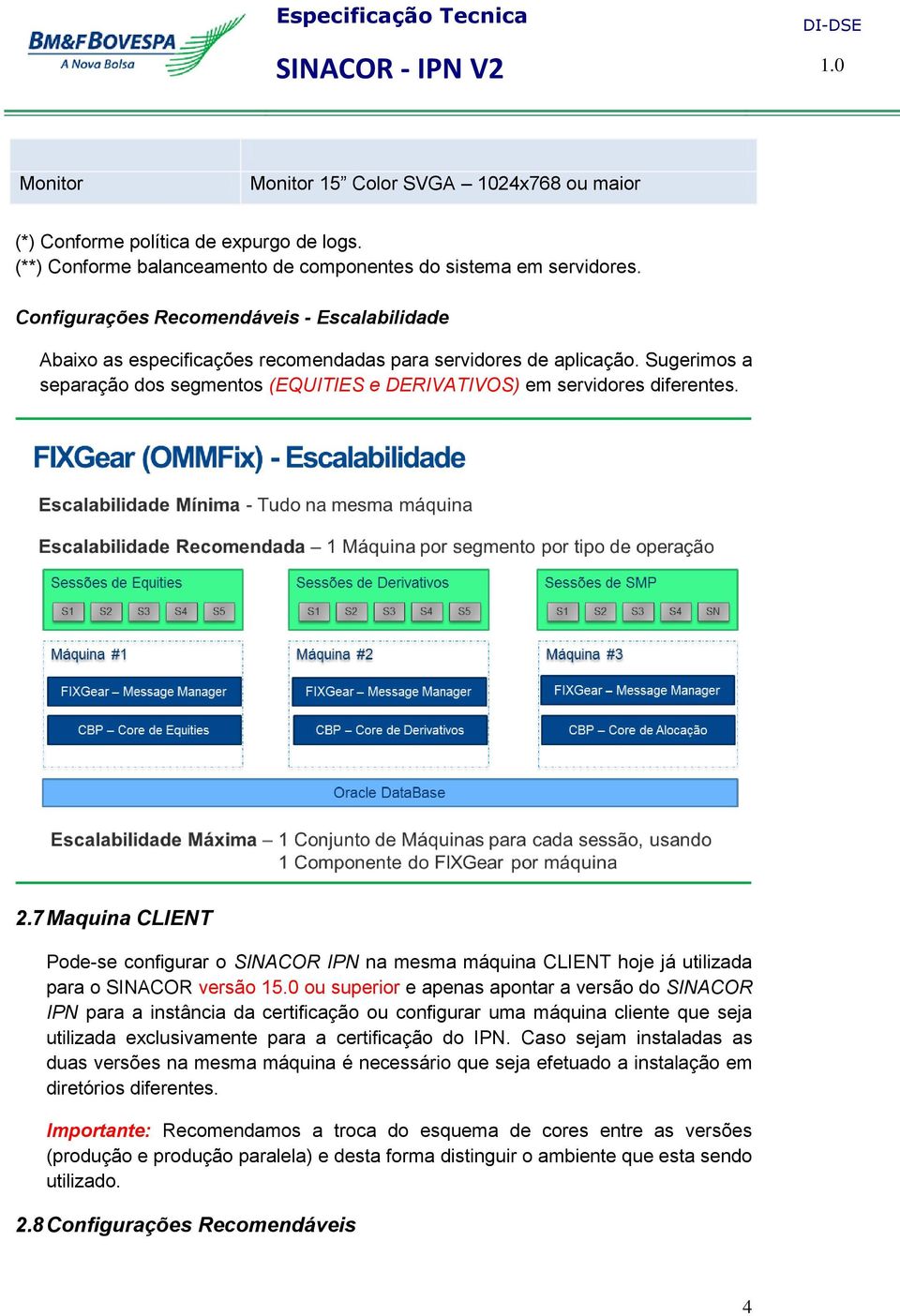 2.7 Maquina CLIENT Pode-se configurar o SINACOR IPN na mesma máquina CLIENT hoje já utilizada para o SINACOR versão 15.