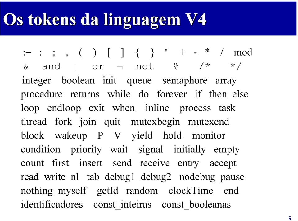 mutexend block wakeup P V yield hold monitor condition priority wait signal initially empty count first insert send receive entry