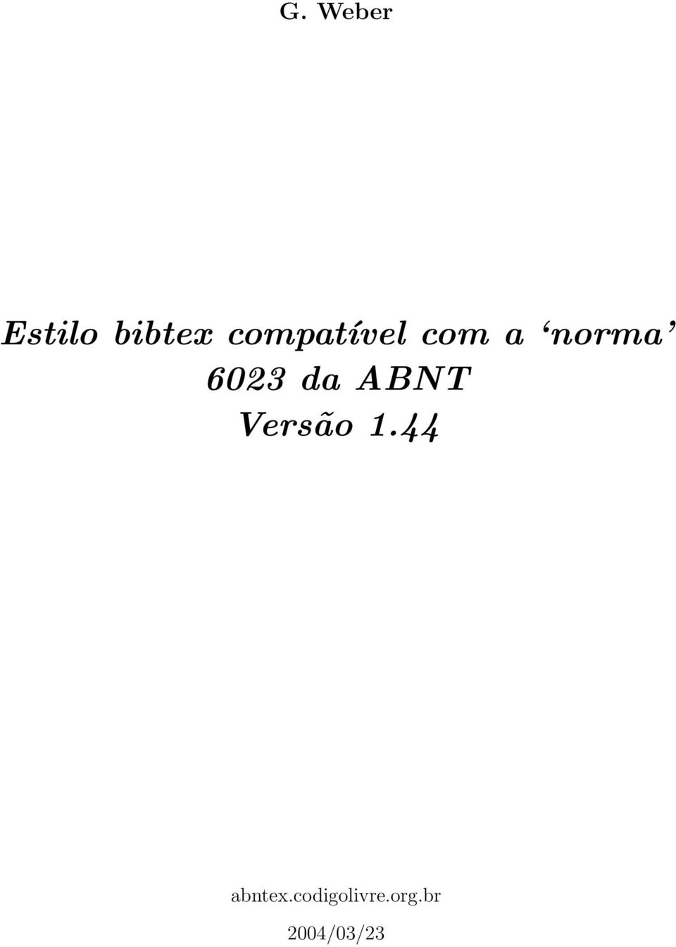 6023 da ABNT Versão 1.