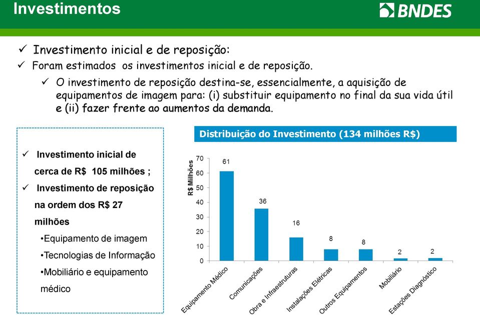 final da sua vida útil e (ii) fazer frente ao aumentos da demanda.