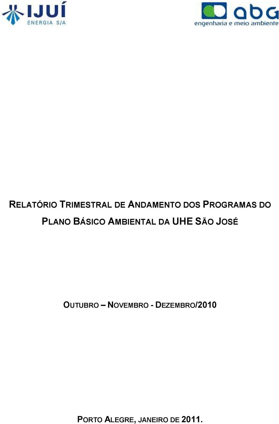 PLANO BÁSICO AMBIENTAL DA UHE