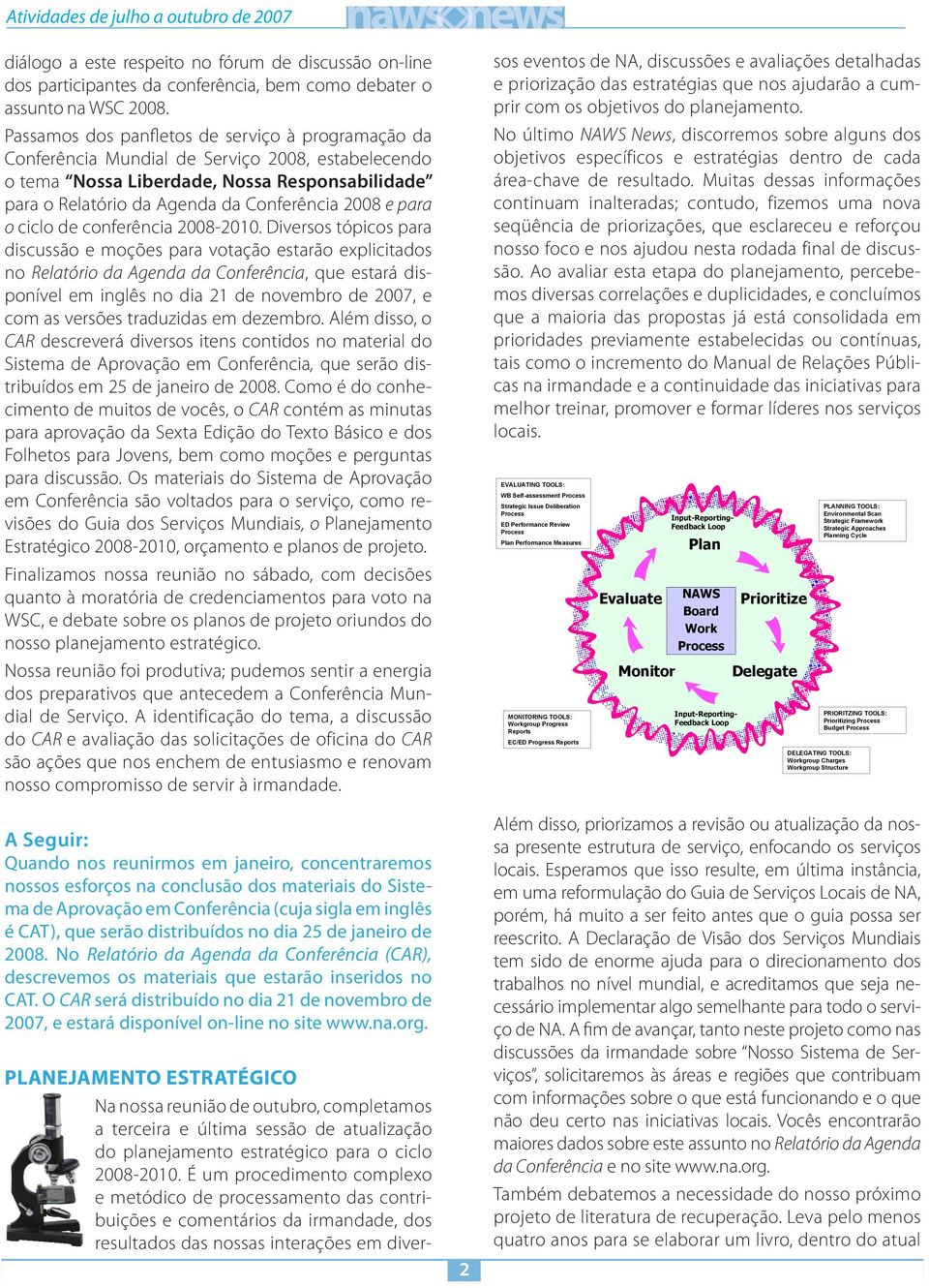 para o ciclo de conferência 2008-2010.