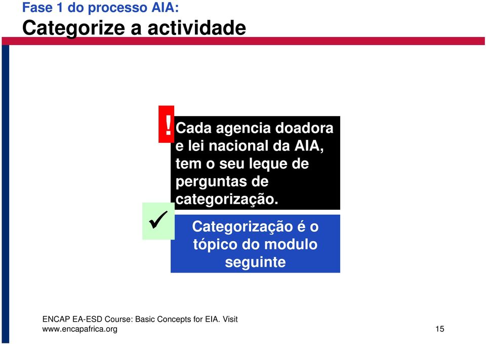 seu leque de perguntas de categorização.