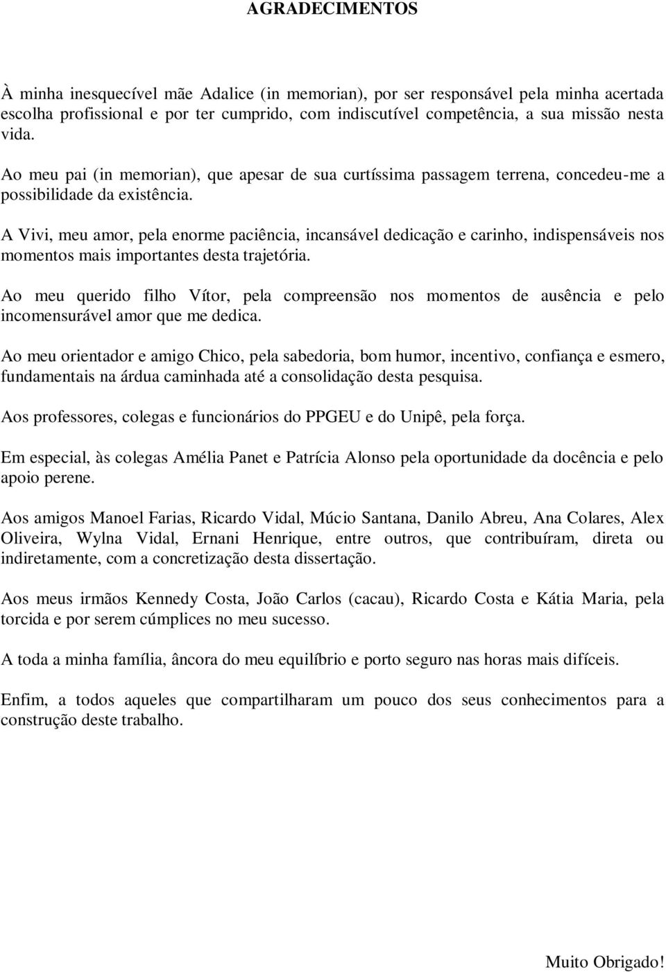 A Vivi, meu amor, pela enorme paciência, incansável dedicação e carinho, indispensáveis nos momentos mais importantes desta trajetória.